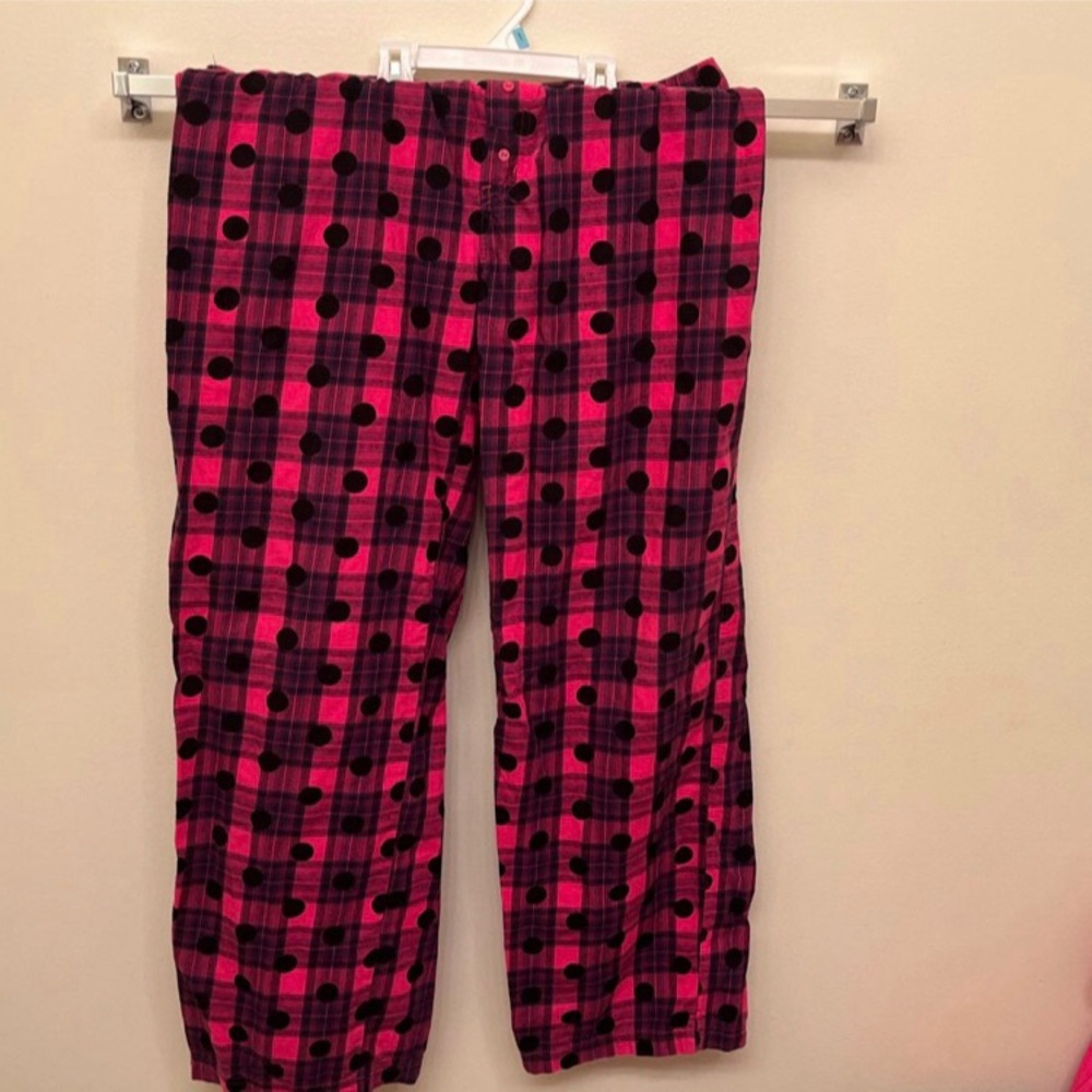 VS Pink Pajama Pants - Pink and Black